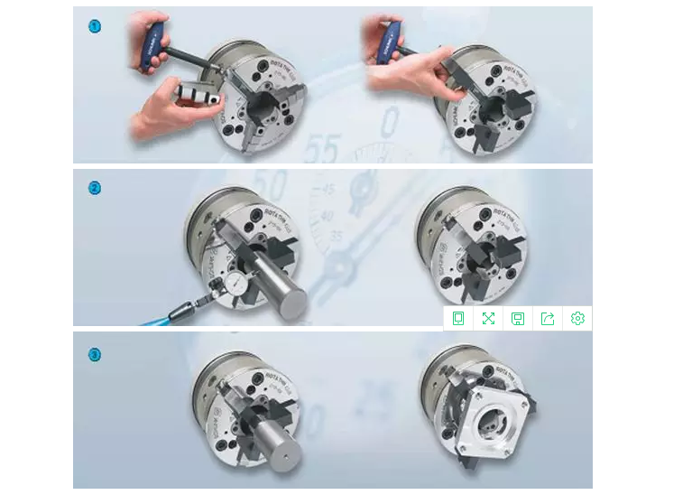 SCHUNK卡盤的基本結(jié)構(gòu)包括強化處理的卡盤基體，充分的油脂潤滑，磨損極為輕微。因此保持高精度下更長的使用壽命。獨具特色的外輪廓設計，使盡量少的冷卻液殘留在機床主軸或主軸軸承處。極端穩(wěn)固的盤體防止了因更高的夾持力及徑向負荷導致的精度失穩(wěn)狀況。大通孔，利于大尺寸棒料的通過及自動上下料 ?；Αㄓ眯院茫cF型及Duro型匹配。  　　卡爪快換系統(tǒng)：使用獨立鎖緊的卡爪，保持高精度的同時，極大縮短輔助時間(調(diào)整、更換)。